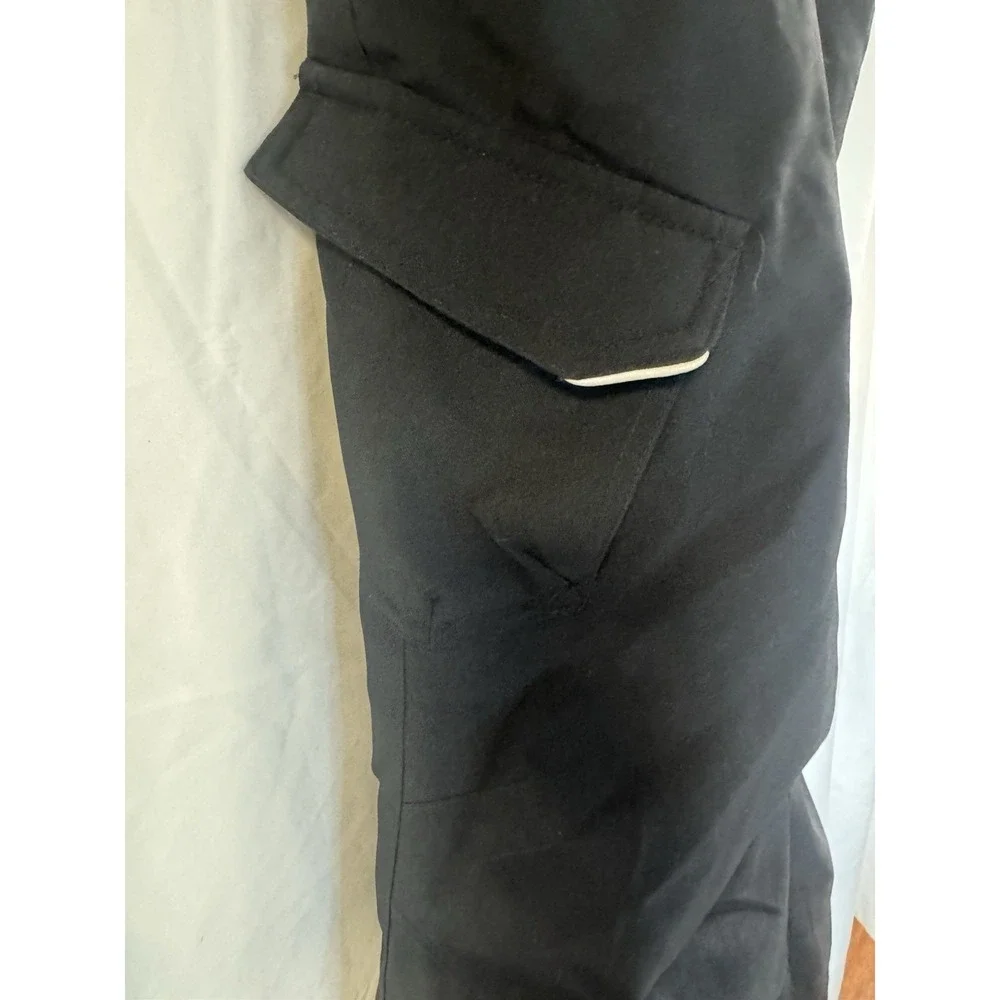 Gerry Kids Snow Bibs Sz 5 Black W/adjustable Straps Playtime Snow